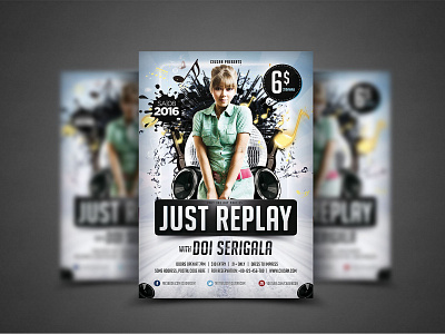 Just Replay Flyer Template