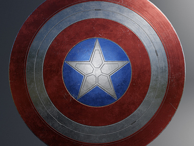 Captain America's Shield 3d 3d artist 3dart blender captain america comics marvel shield substance 3d painter