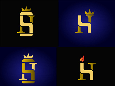 letter HS logo design branding branding design design graphic design icon illustration letter letter h logo logo typography
