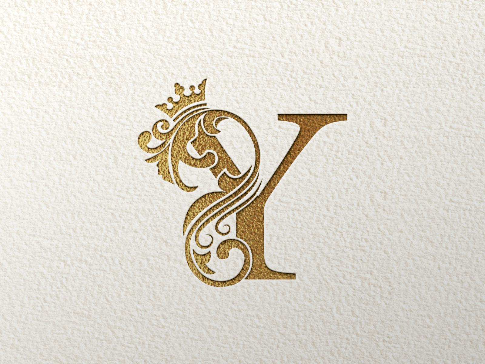 luxury golden logo letter Y by YASSINE on Dribbble