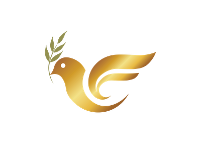 golden pigeon logo design branding branding design design gold graphic design logo