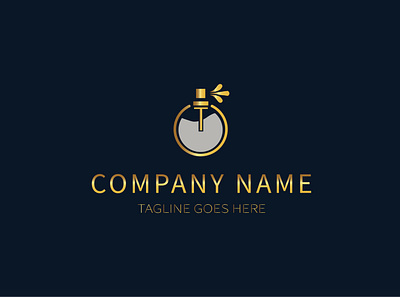 Perfume logo beauty logo branding branding design gold graphic design logo