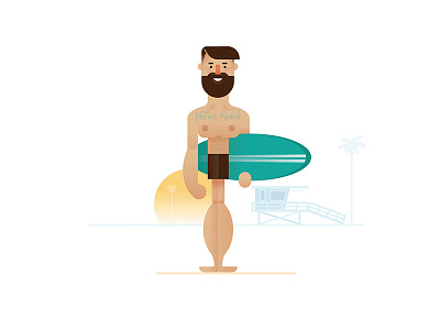 Surfer beach dude hipster millennial surf surfing venice