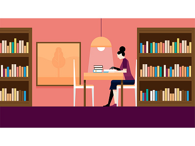 Library afx animated character corporate design explainer motion office people