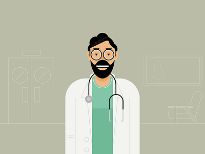 Doc characters hr office people retro style styletest ui ux website workforce