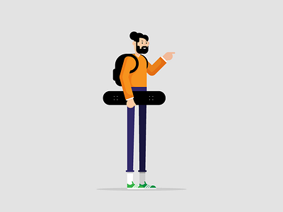 skate (gif) by Tleubaev 👾 on Dribbble