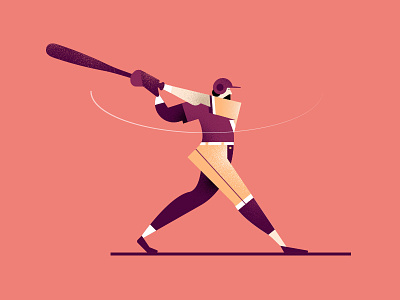 Baseball characters hr office people retro style styletest ui ux website workforce