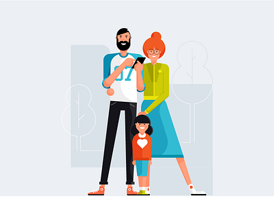 family portrait characters hr office people retro style styletest ui ux website workforce
