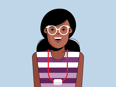 Woman Test 01 01 africa african character characterdesign fashion glasses illustration parker south trendy walby woman
