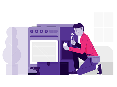 fix appliance business handyman illustration people repair start up startup tools vector website