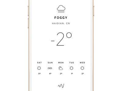 Cloud application ios ui weather