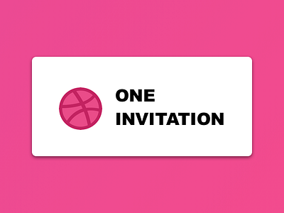 1 Invite debut draft dribbble dribbble invitation dribbble invite giveaway invitaion invite invite giveaway invites works