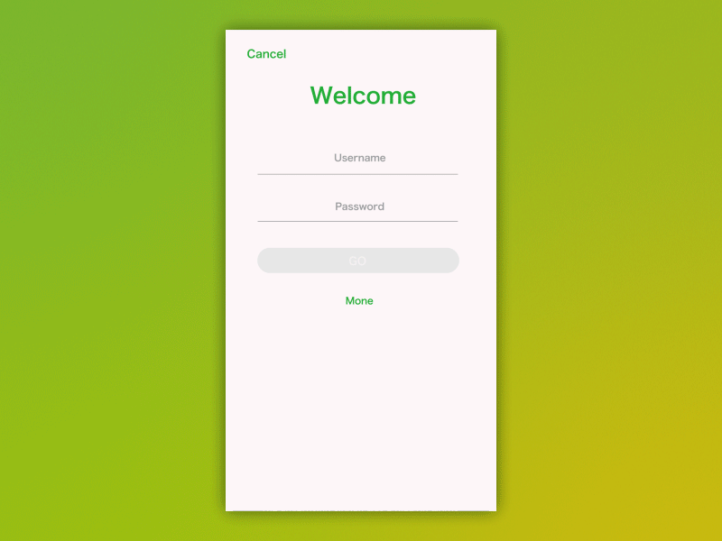 Sign In by Hank Day on Dribbble