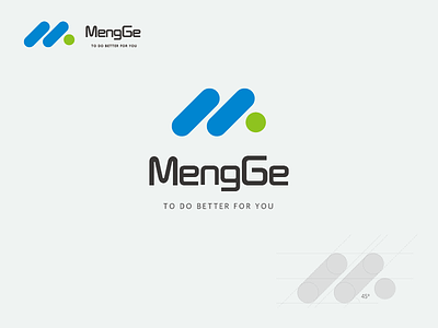 MengGe 03 brand enterprise intelligence logo m new online retailers originality recent shot work progress