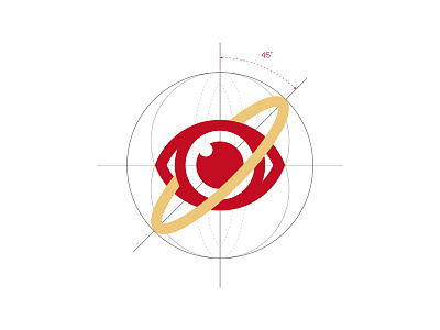Eye for logo-01 eye golden intelligence keen logo new overseas recent red shot view work progress