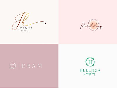 Luxe feminine logo design