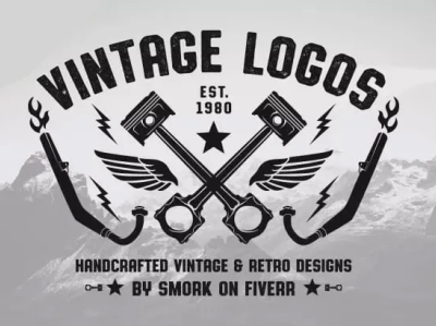 A vintage or retro logo service