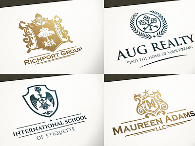 Heraldic and luxury vintage logo service 3d logo brand identity branding clean logo creative logo design graphic design icon identity illustration logo design logo mark logo services logodesign minimal logo minimalist modern logo simple logo unique logo vector