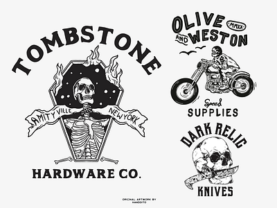 Vintage retro logo illustration services