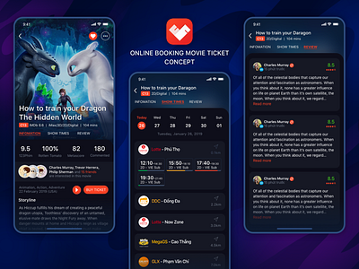 Movie Details Concept movie app movie booking ui ux design