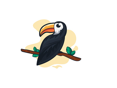 toucan- mascot logo brand identity branding design designer digital design digitalart graphic design illustration illustrator logo logo designer macot vector vectorart