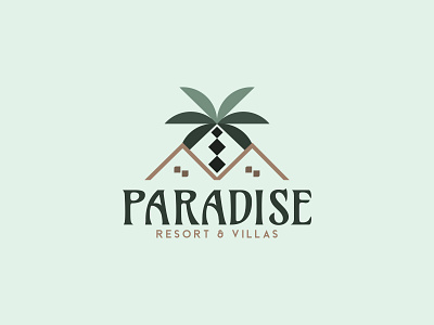 paradise - resort logo ( minimalist)