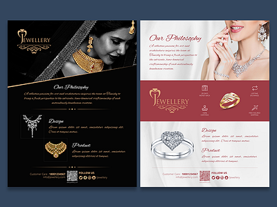 Jewellery Flyers banners digital art print design visual design website
