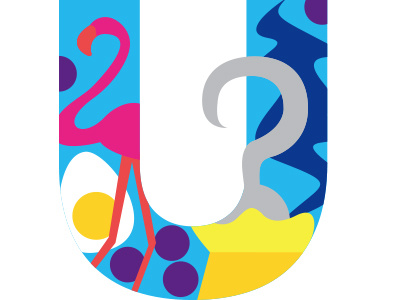 U alphabet book children illustration letter