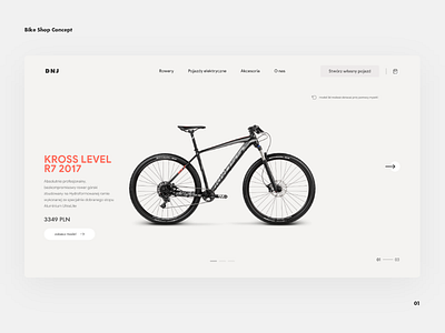 Bike Shop Concept — website