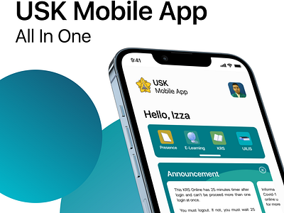 USK Mobile App : Education Center App (Concept)