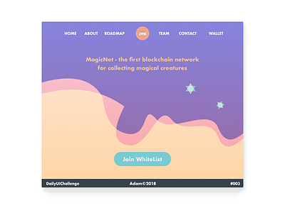 Landing Page dailyui landing page uichallenge