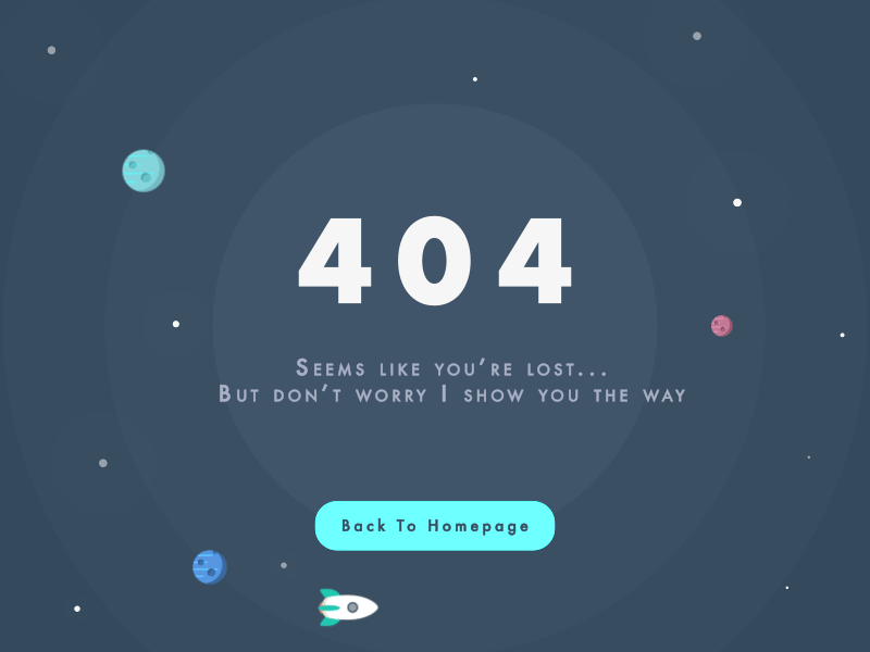 404 Error Animation 404