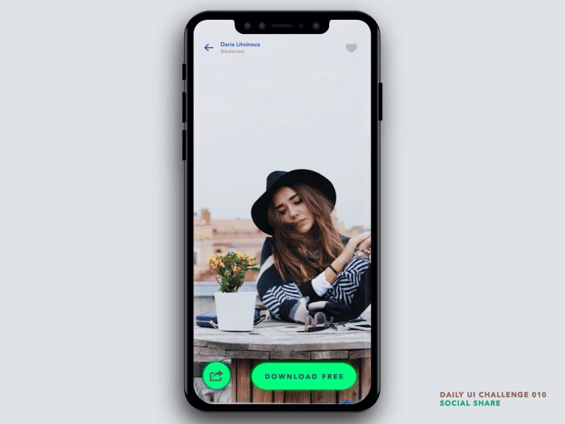 Social Share Button share button social share share photo app unsplash