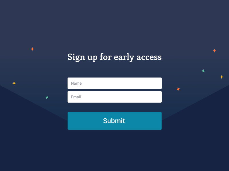 Pensieve AI Landing landing stars sign up login