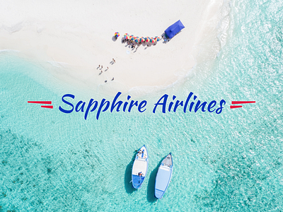The logo is real, the airline is not airline beach logo travel vacation