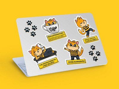 Beeline Cat sticker pack