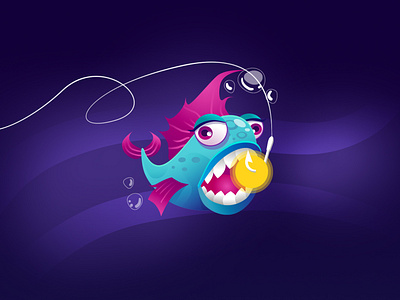 Indle Fish Control app design fish control game ui illustration mobile game ui