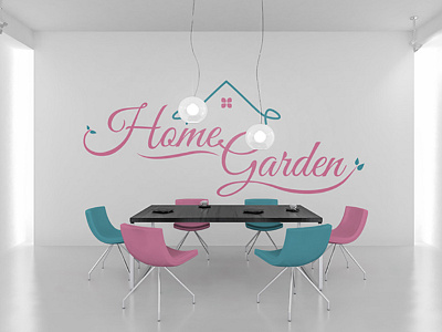 HomeGarden blue furniture garden home logo onlineshop pink