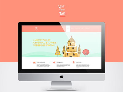 Live in Tale app interface live in tale ui user experience ux web design