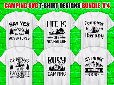 Camping Svg T Shirt designs, themes, templates and downloadable graphic ...