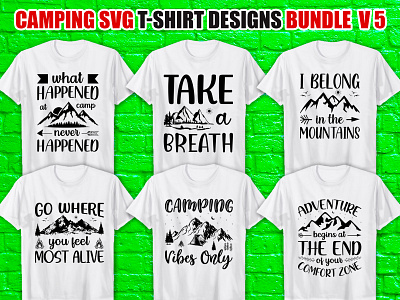 Camping Svg T Shirt designs, themes, templates and downloadable graphic ...