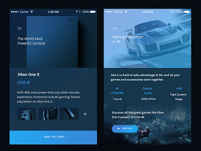 Xbox App Concept app ecommerce gaming mobile ui xbox