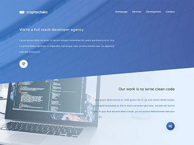 Cryptochain Landing Page developer landing page webdesign