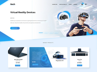 Itech Ecommerce Website Concept