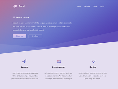 Landing Page Design landing page ui webdesign