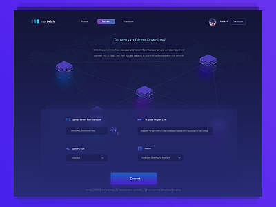 Torrent Converter Web App Design