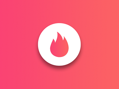 Tinder Logo Redesign | Hot App Logo android app appicon branding dating icon identity ios logo shape tinder vector