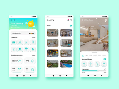 Home Monitoring Dashboard - Daily UI 021