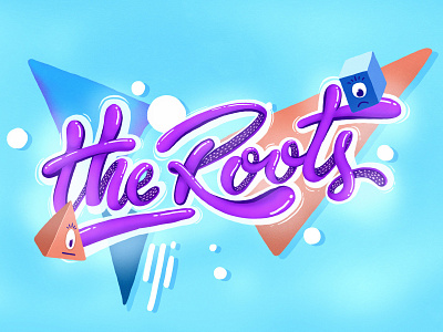 Theroots Lettering branding colors digital digital 2d handlettering illustration lettering letters logo photoshop theroots typography