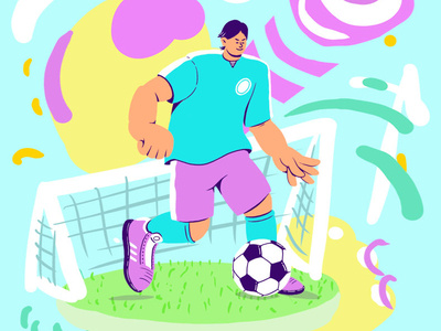 Football Player character characterdesign colors design dibujo digital digital 2d illustration illustration art photoshop